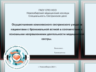 Осуществление комплексного сестринского ухода за пациентами с бронхиальной астмой