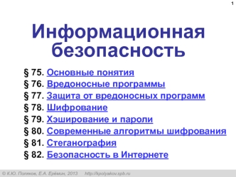 Информационная безопасность