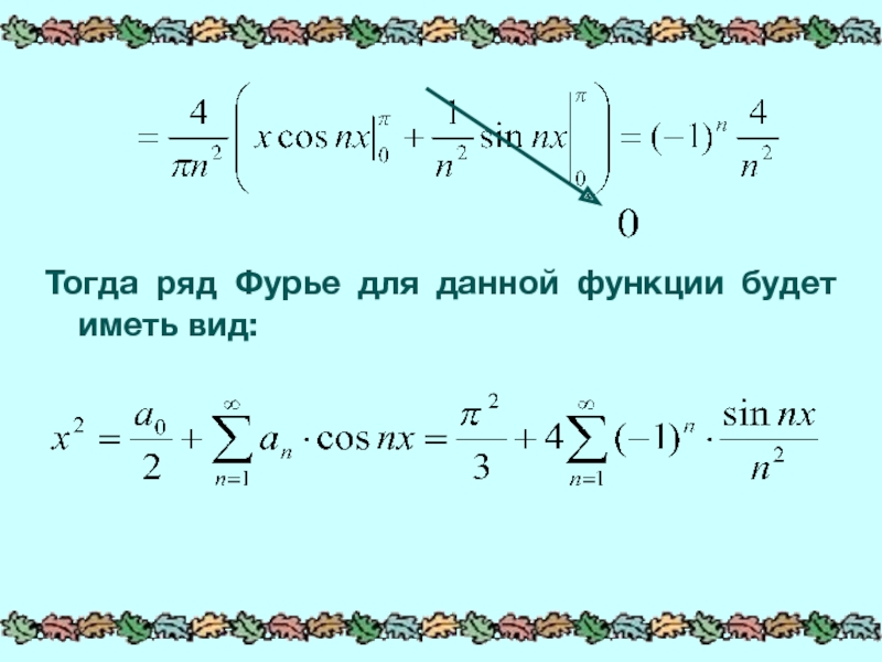 Ряды фурье презентация