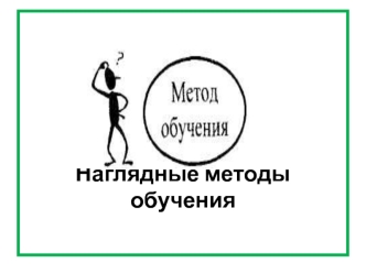 Наглядные методы обучения