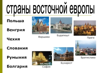 Страны восточной европы