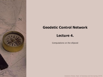 Geodetic control network. (Lecture 4)