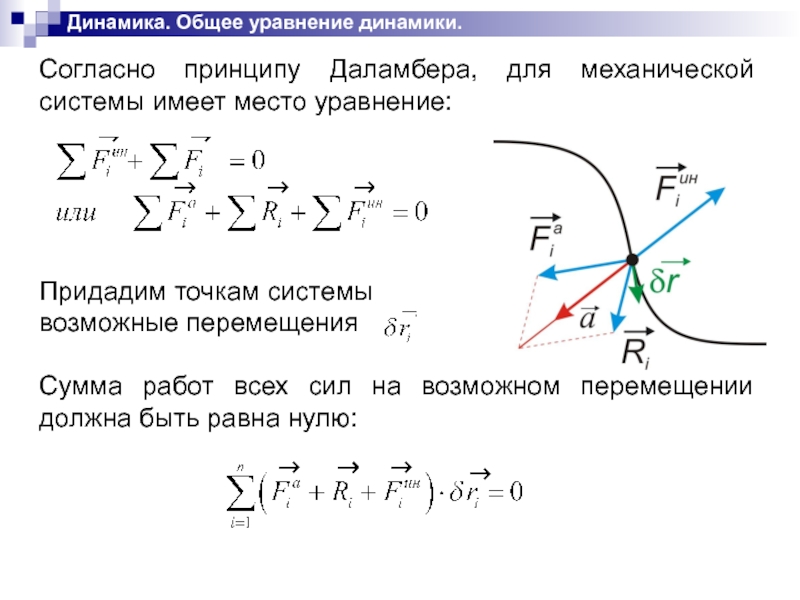 Принцип даламбера теоретическая механика