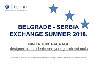 Belgrade - Serbia exchange summer 2018