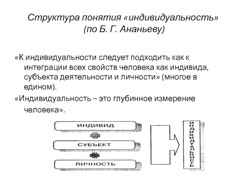 Индивидные свойства человека схема