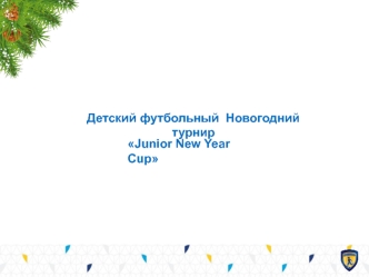 Детский футбольный Новогодний турнир Junior New Year Cup