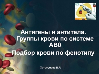 Антигены и антитела. Группы крови по системе AB0. Подбор крови по фенотипу