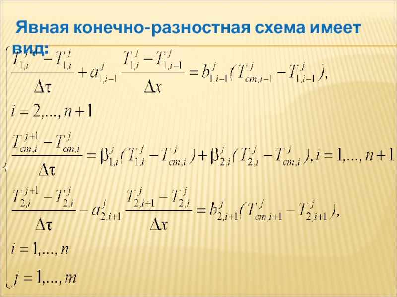 Решение разностной схемы. Явная разностная схема. Неявная разностная схема для волнового уравнения. Явная конечно-разностная схема. Решение явной разностной схемы.