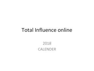 Total Influence online