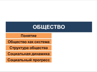 Общество. Общество как система. Структура общества