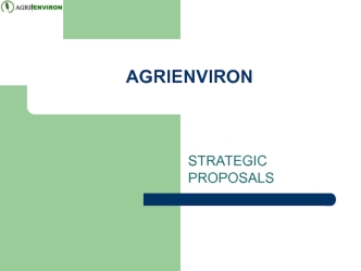 Agrienviron. Strategic proposals