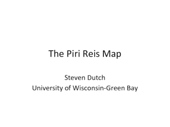 The Piri Reis Map