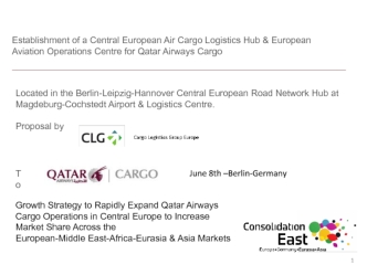 Establishment of a Central European Air Cargo Logistics Hub & European Aviation