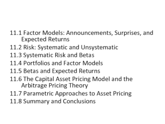 Factor Models: Announcements, Surprises, and Expected Returns
