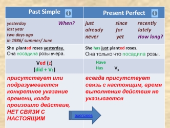 Past Simple. Present Perfect