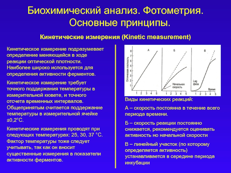 Основное кинетическое. Фотометрия. Принцип фотометрии. Фотометрия биохимия. Основные методы фотометрии.