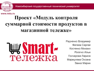 Проект Модуль контроля суммарной стоимости продуктов в магазинной тележке