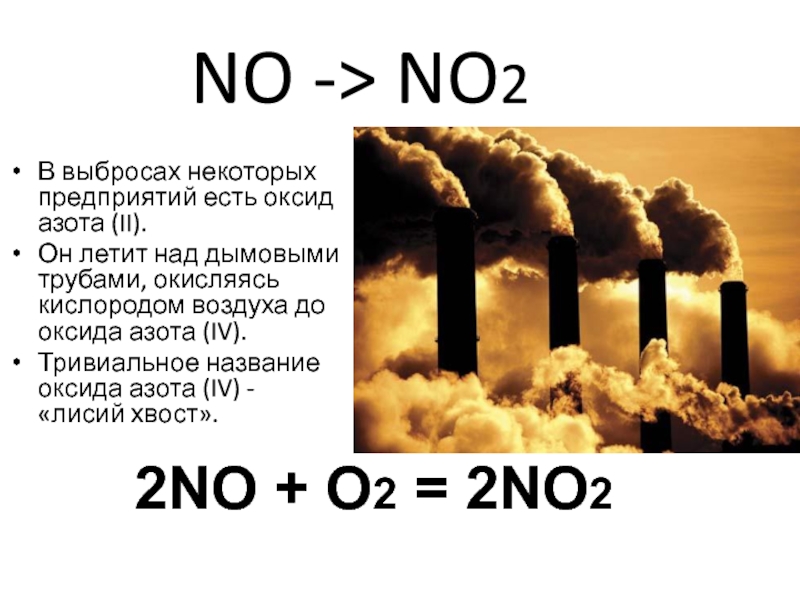 Сероводород оксид азота 4