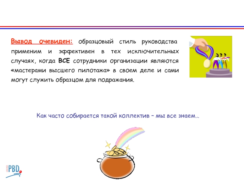 Вывод очевиден. Вывод по стилям руководства. Вывод очевиден лучше 9 нет.