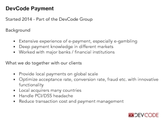 DevCode Payment