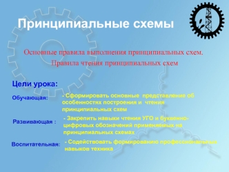 Основные правила выполнения принципиальных схем. Правила чтения принципиальных схем