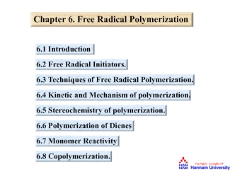 Free Radical Polymerization