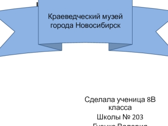 Новосибирский государственный краеведческий музей