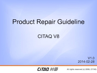 Repair Manual. Citaq Android POS