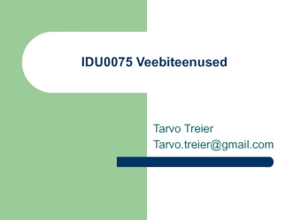 IDU0075 Veebiteenused. (L3)