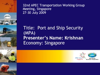 Apec. Port security brief (Singapore)