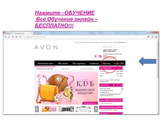 AVON как пройти обучение