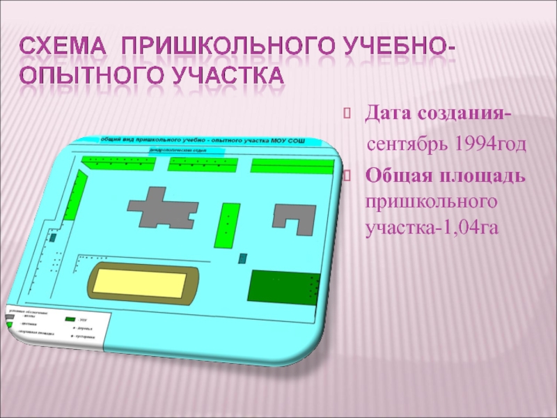 Пришкольный учебно опытный участок схема