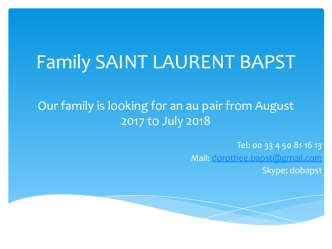 Family SAINT LAURENT BAPS