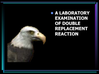 A laboratory examination of double replacement reaction