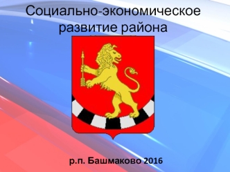 Социально-экономическое развитие Башмаковского района Пензенской области