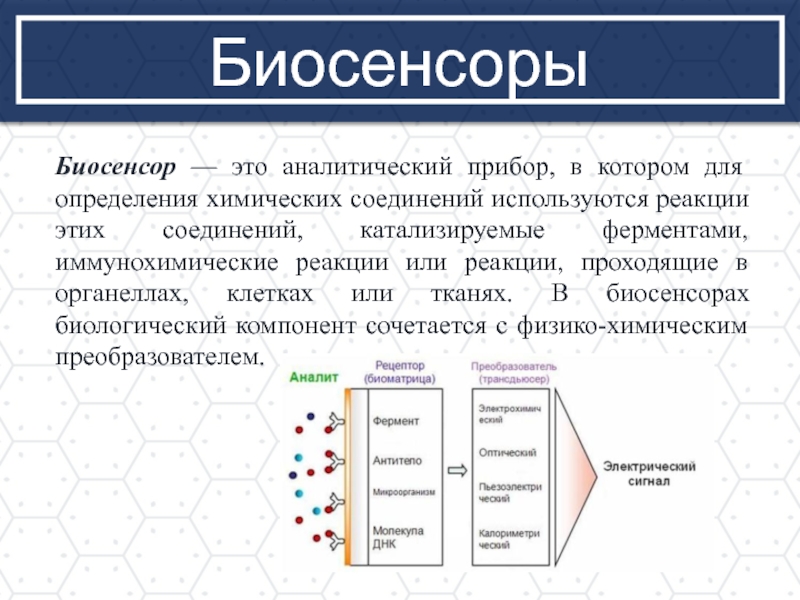 Биосенсоры для мониторинга презентация