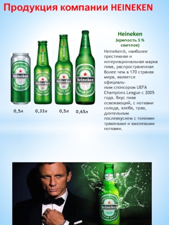 Продукция компании Heineken®