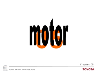 Toyota. Motors: drive (x2) & lifting - block diagram