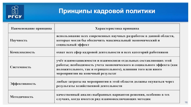 Разработка кадровой. Принципы кадровой стратегии. Кадровая политика магазина одежды.