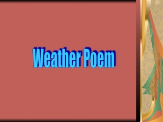 Weather poems