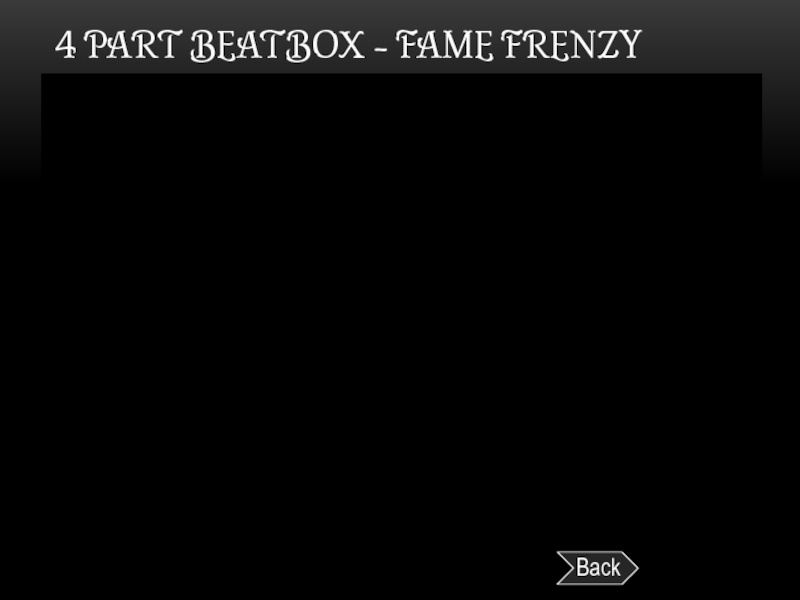 4 PART BEATBOX - FAME FRENZY