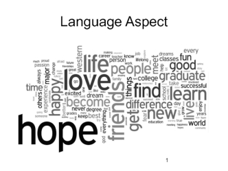 Language Aspect