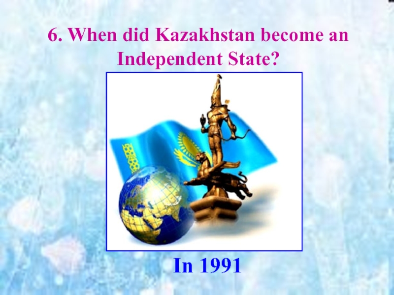 Kazakhstan is my motherland презентация