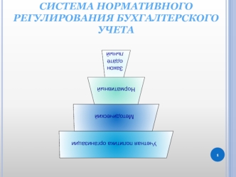 Система нормативного регулирования бухгалтерского учета