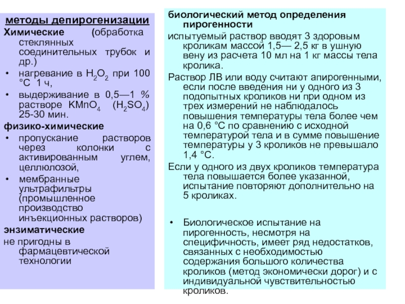 Асептически изготовленные лекарственные формы