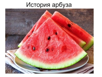 История арбуза