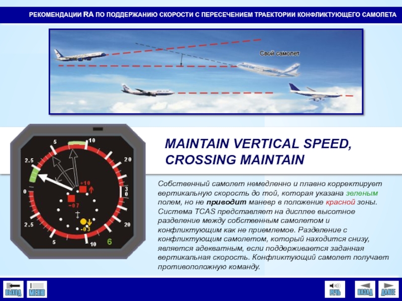 Вертикальная скорость самолета