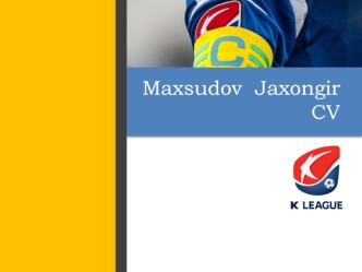 Maxsudov Jaxongir CV