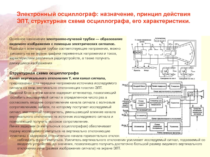 Электронный осциллограф схема