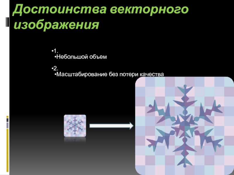 Основное достоинство векторного изображения